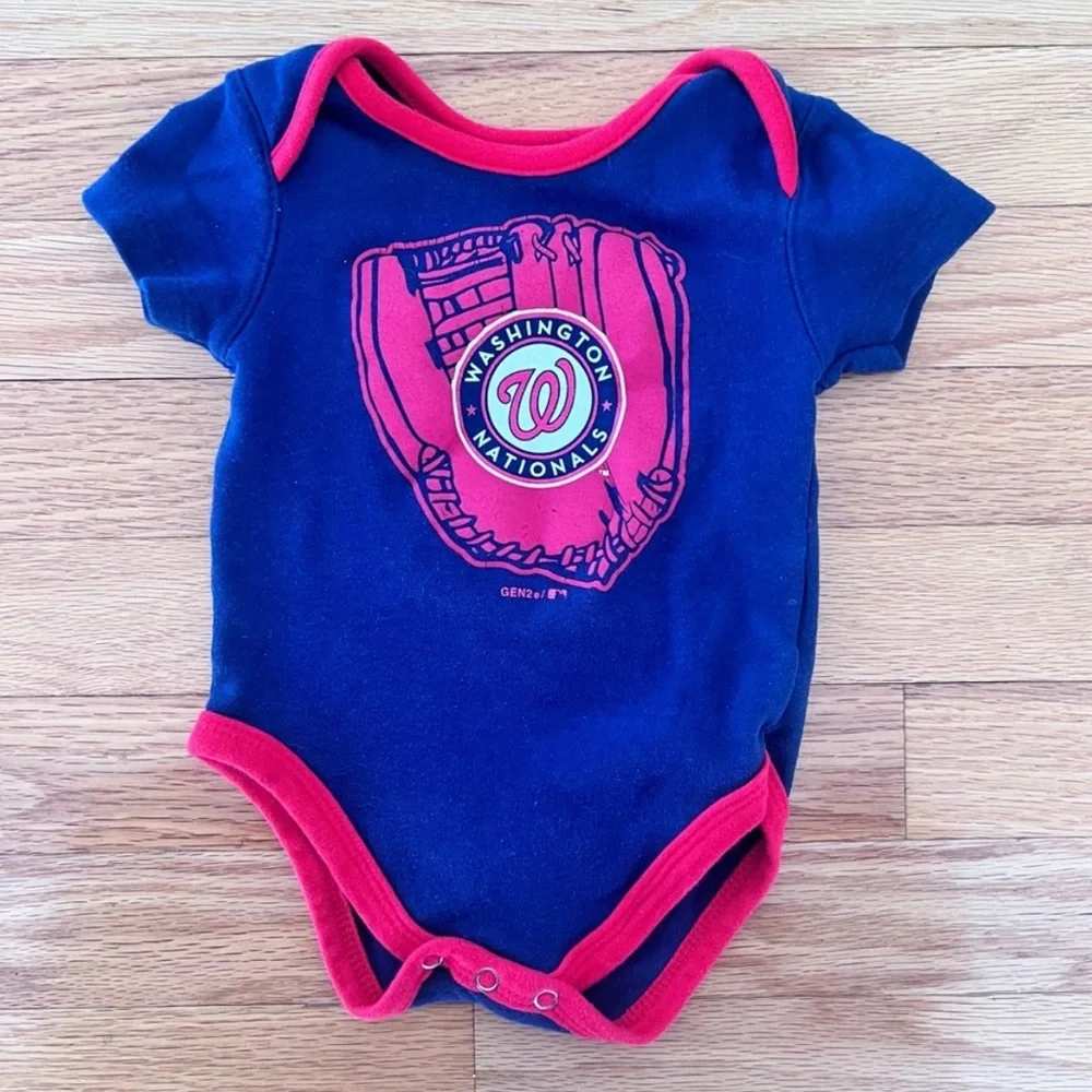 Washington Nationals Baby Onesies Bundle (2) – Size 3-6 Months